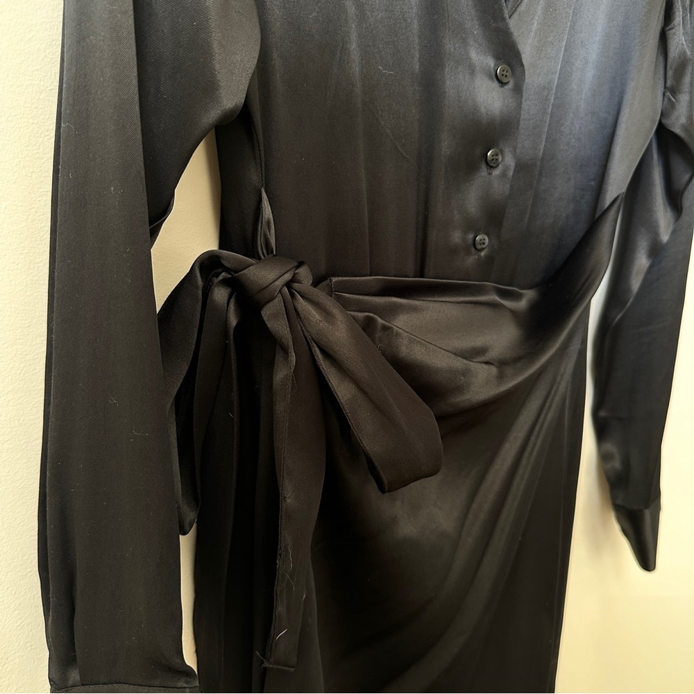 Zara satin black dress - Picture 3 of 3